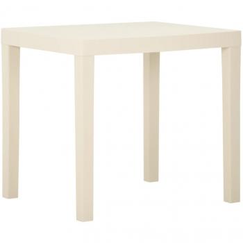 VIDAXL Tavolo Da Giardino Bianco 79x65x72 Cm In Plastica