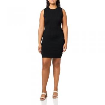 Robe maille noire sans manches – GAE Femme