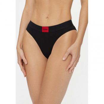 HUGO Damenunterwäsche Slip mit Label-Patch in Schwarz, Größe L