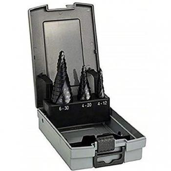 Bosch 3 Piece HSS-AlTiN Step Drill Bit Set