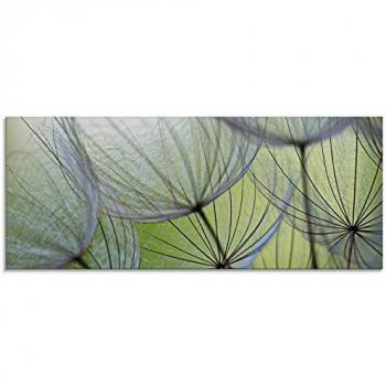Glasbild ARTLAND Pusteblumen-Magie, grün, B:125cm H:50cm, Bilder, in verschiedenen Größen