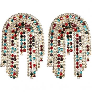 Golden Shine U-Shaped Earrings for Women