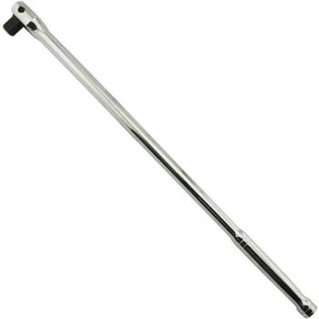 Extended 18-24 Flex Head Socket Driver Wrench with Spring-Loaded Ball Bearing, 1/2 Inch