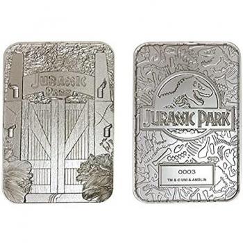 Jurassic Park .999 Silver Plated Entrance Gates Ingot