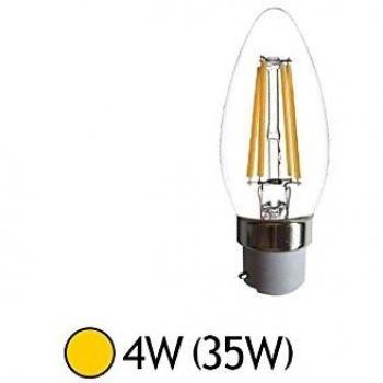 LED FIL COB FLAMME B22 4W 2700°K CLAIRE BLISTER