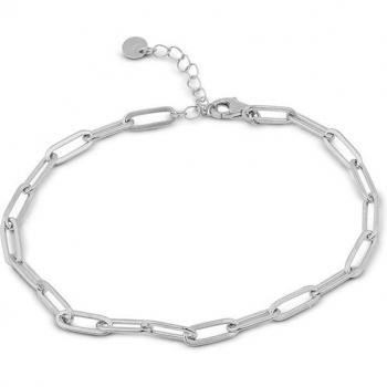 Bracelet Shier Argent Sterling 925 Rhodié Uniquement Gris
