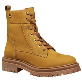 Geox Iridea Lace-Up Boots for Women, Classic Brown