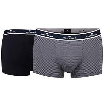 Tom Tailor Boxer Shorts 2er Pack Single Jersey Logobund Blau XL