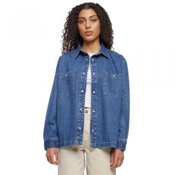 Langarm Denim Shirt für Damen von Urban Classics