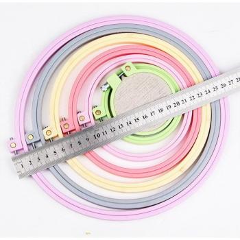 Embroidered Hoop Circles