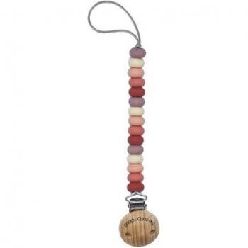 Rosarote Cotton Cloud Schnullerkette Bonbon
