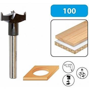Fresa Bisagra Metal Duro 30mm con Mango 10mm