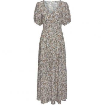 Maxikleid VIVANCE für Damen, grau bedruckt, Gr. 34