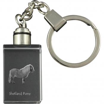 Shetland Pony - Illuminated Crystal Pendant, Horse Photo by Art-Dog
