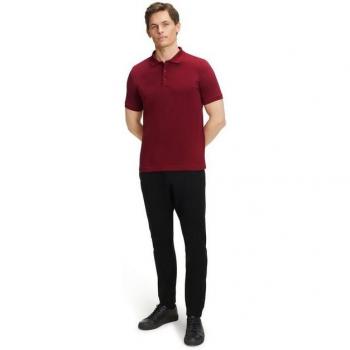 Polo Falke Uomo Rosso 4XL con Colletto Polo