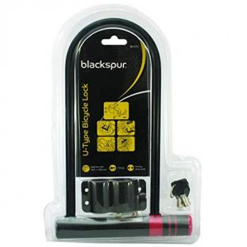 Black 18cm x 31cm Bike U-Lock - By Blackspur