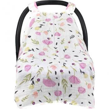 Breastfeeding Scarf, Baby Car Seat Covers, and Stroller Canopy in Pure Cotton
