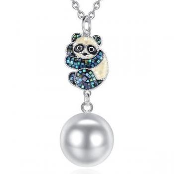 Panda Ciężarny Naszyjnik Zawieszka z Kula