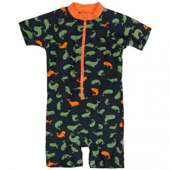 Schwimmanzug WAL in Marine und Oliv