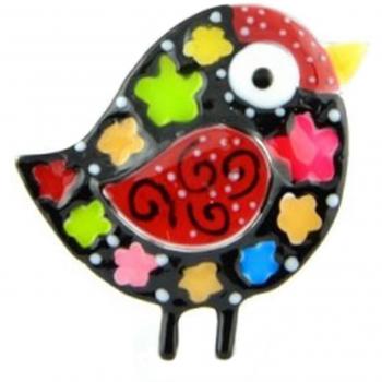 Pin Broche Lilipoupettes Oiseau Noir Varié