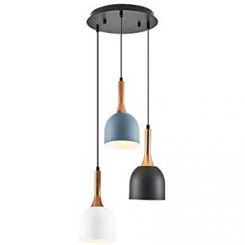 Lámpara de techo WELLHOME, metal multicolor, 3 x E14