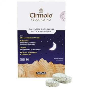 Zuccari Cirmolo Buonanotte Integratore Con Melatonina 30 Compresse