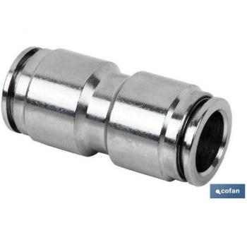 Conector Metálico Recto T-14 - Empalme Rápido - 5 Unidades