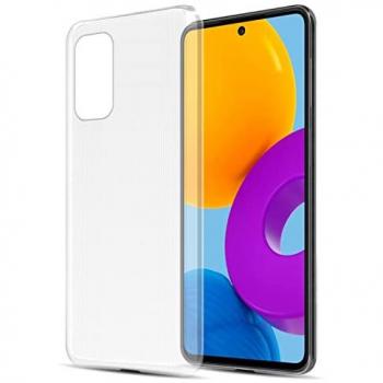 Cadorabo Ultra Slim TPU Schutzhülle für Samsung Galaxy M52 5G - Transparent, Kratzfest, Rundumschutz