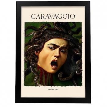 Poster Medusa 1597: Estampa Artística A3 con Marco Negro