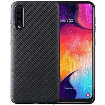 Samsung Galaxy A50 Carbon Fiber TPU Cover - Black by MTP Products