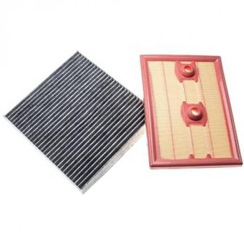 Set de 2 filtres compatibles Audi A3 Sportback (8VA, 8VF) - 1x filtre à air, 1x filtre à charbon actif VHBW