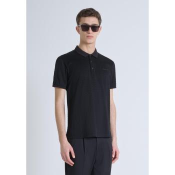 Polos de moda Antony Morato negro mercerizado