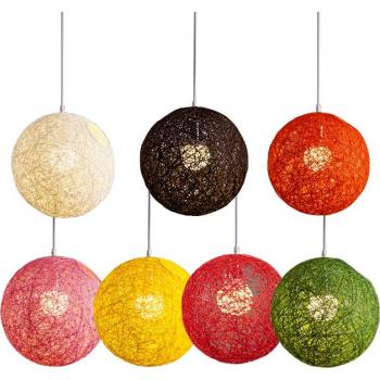Spherical Rattan Nest Lampshade