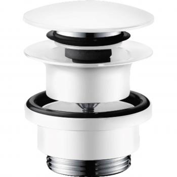 Hansgrohe 2.5 in. Matte White Brass Sink Drain