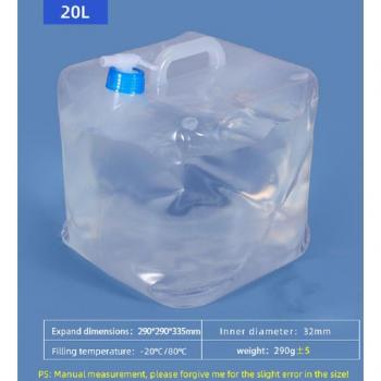 20L Collapsible Water Bucket with Lid and Tap