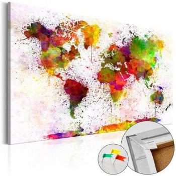 Pannello di sughero Artistic World 60x40