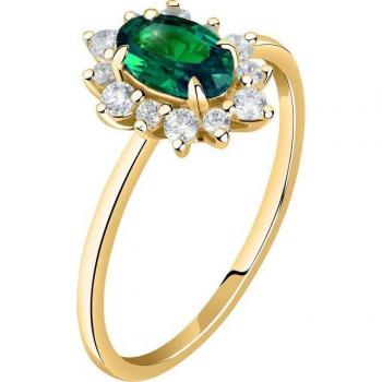 Live Diamond Damenring aus recyceltem 375er Gelbgold