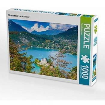 CALVENDO Puzzle Blick auf den Lac d'Annecy 1000 Teile Lege-Größe 64 x 48 cm