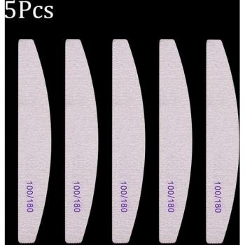 5Pcs Double-Sided Sandpaper Nail Files for Manicure