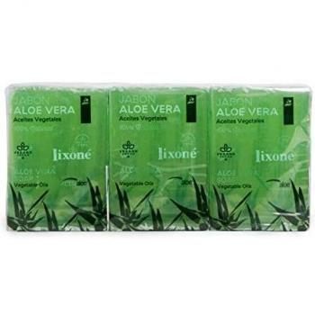 Lixoné-Pastilla de Jabón de Glicerina Natural Aloe Vera Lixoné (3 uds)