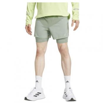 Shorts Adidas 2in1 Ultimate Reflective Verde Argento
