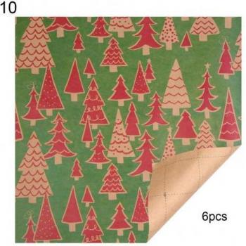 6Pcs Colorful Cartoon Tissue Paper Wraps