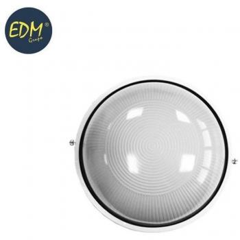 Aplique Aluminio IP54 Redondo Blanco 1xE27 100W Mod. Cambrils