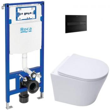 Roca Duplo One + WC Suspendu Infinitio Sans Bride
