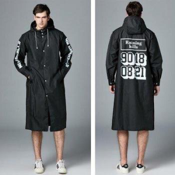 Long Waterproof Rain Poncho for Men and Women