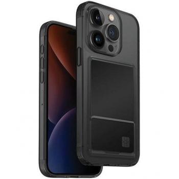 Uniq Air Fender Card Slot Case for iPhone 15 Pro Max - Smoked Gray