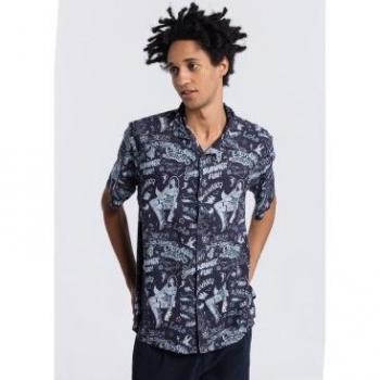 Lois Jeans 8738 Men’s Short Sleeve Shirt, Multicolored, Size S