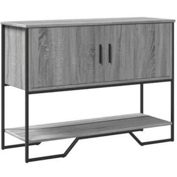 VIDAXL - Tavolo Consolle Grigio Sonoma 100x35x74,5 cm in Truciolato Grigio