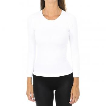 Maglietta a maniche lunghe Texas bianca L-XL