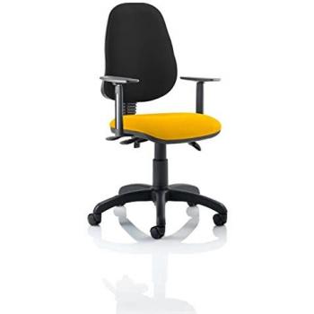 Eclipse Plus III Lever Task Operator Chair Black Back Bespoke Seat with Height A